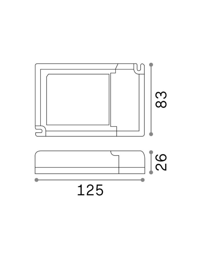 LED PANEL DRIVER 1-10V 42W 1000mA Ideal Lux 247854