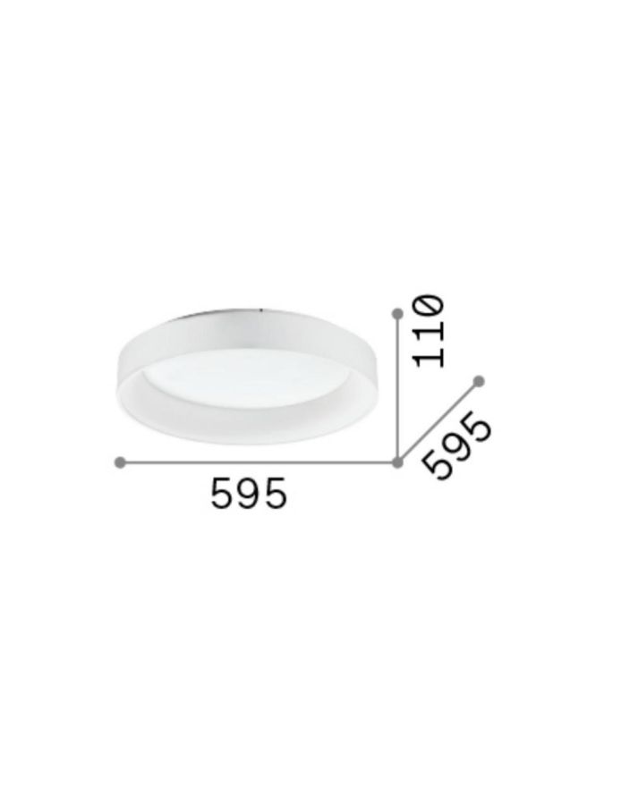 ZIGGY PL D060 BIANCO Ideal Lux 293790