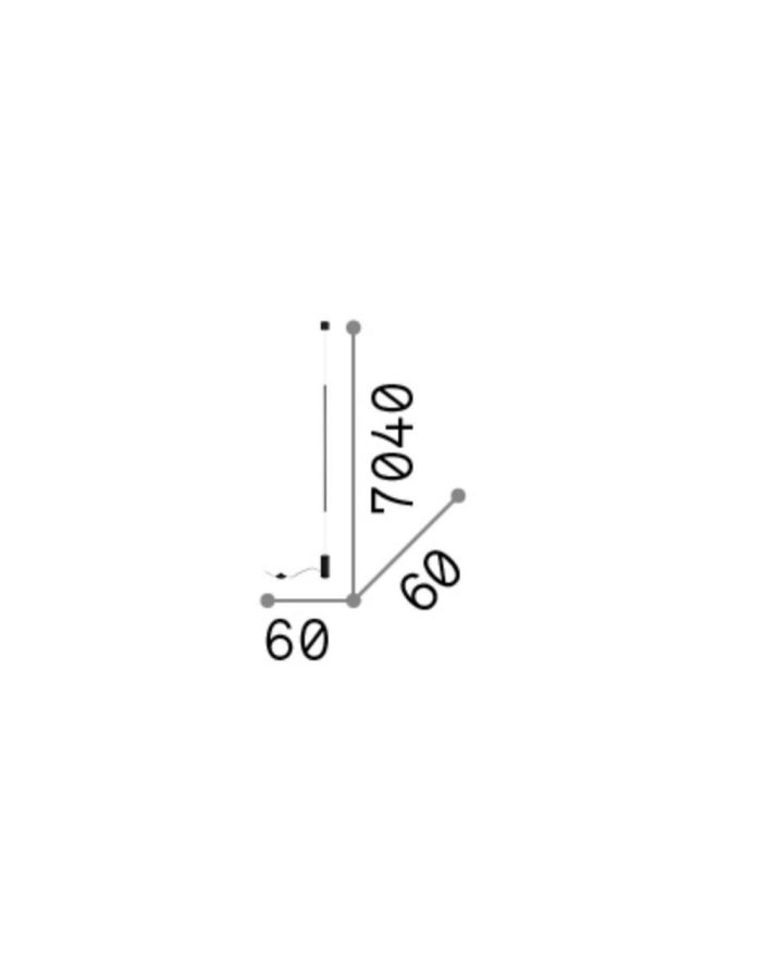 FILO PT NERO 3000K Ideal Lux 301068