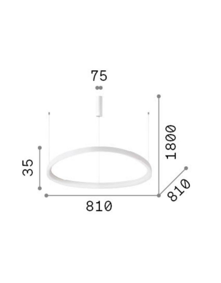 GEMINI SP D081 DALI/PUSH BIANCO 3000K Ideal Lux 304748