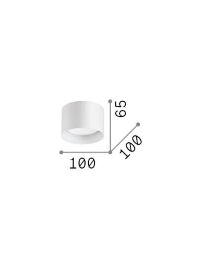 SPIKE PL1 ROUND CROMO Ideal Lux 310886