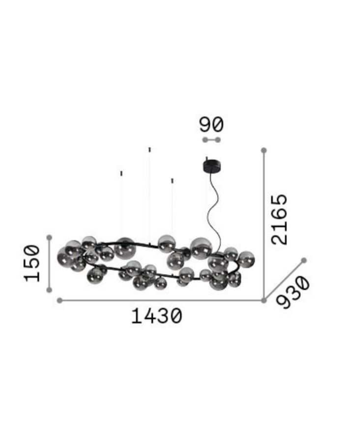 PERLAGE SP30 AMBRA Ideal Lux 322780