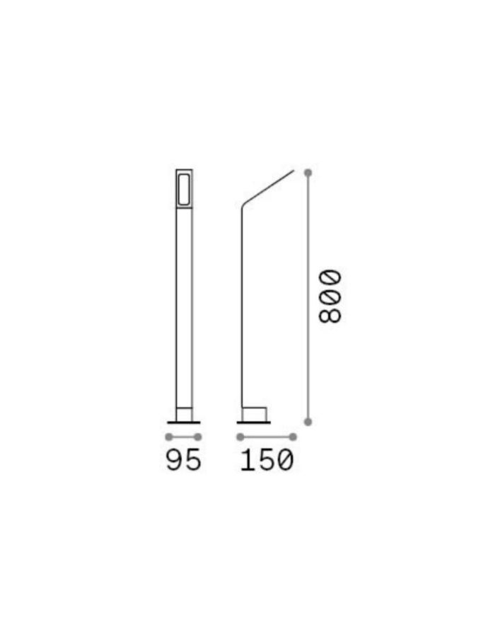 AGOS PT H80 4000K COFFEE Ideal Lux 326740