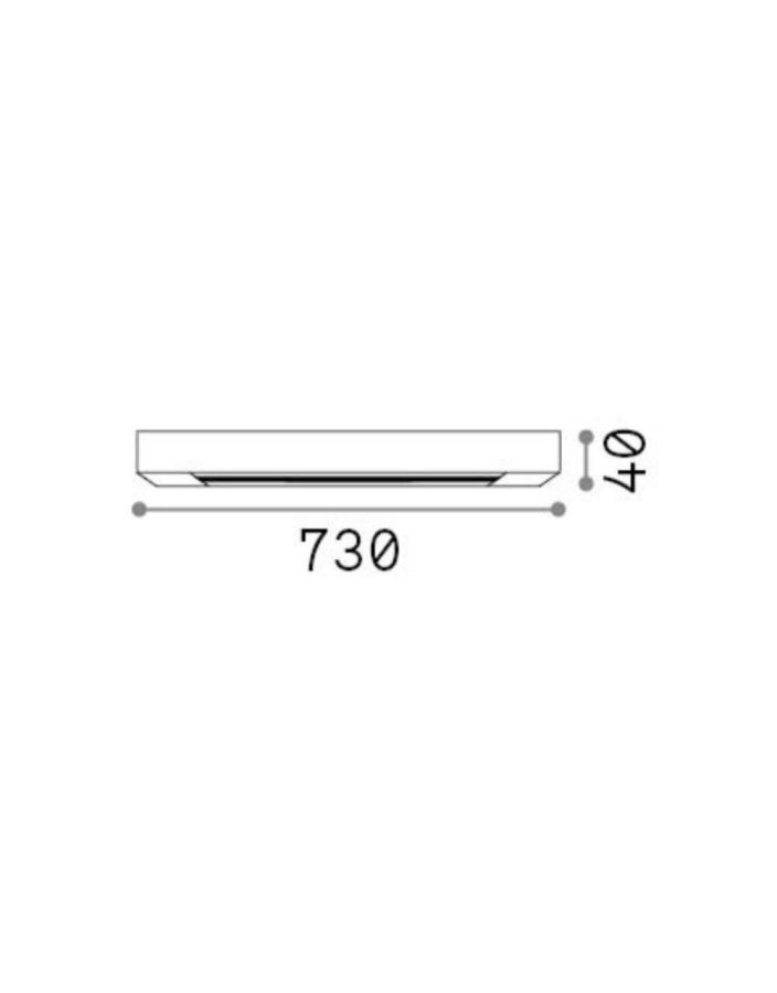 ROSONE ROSONE LINEARE ALL IN 4 LUCI RAME Ideal Lux 328744
