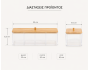 Κουτί Αποθήκευσης Καλλυντικών από PS/Bamboo 23x9.5x6.5cm MRShome  DF-0065000