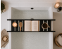 Ραφάκι Μπανιέρας Bamboo 68x15cm Black MRShome  DF-0087000