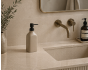 Δοχείο Κρεμοσάπουνου Stoneware 350ml 9x6x19.5cm Warm Grey 2U MRShome DF-0096002