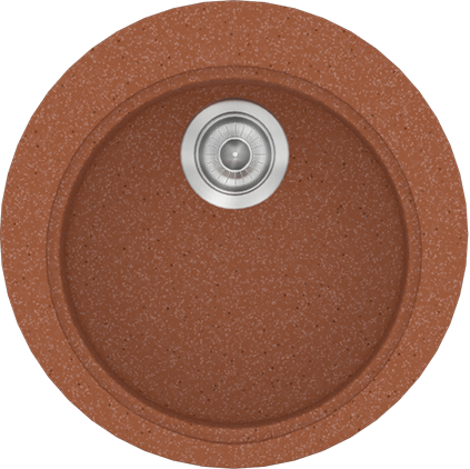 Sanitec Νεροχύτης 316 Classic 48×48 316-20-Granite-Terracota