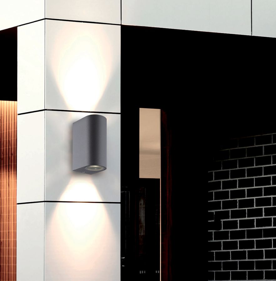 Απλίκα 2/Φωτη Ανθρακί Στρογγυλή Tilos Viokef 4099600