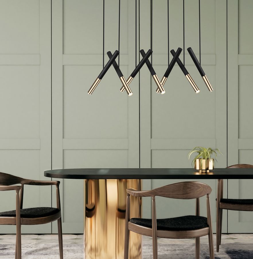 Πολύφωτο με Γραμμική Βάση Οροφής Ballet Viokef 4265400