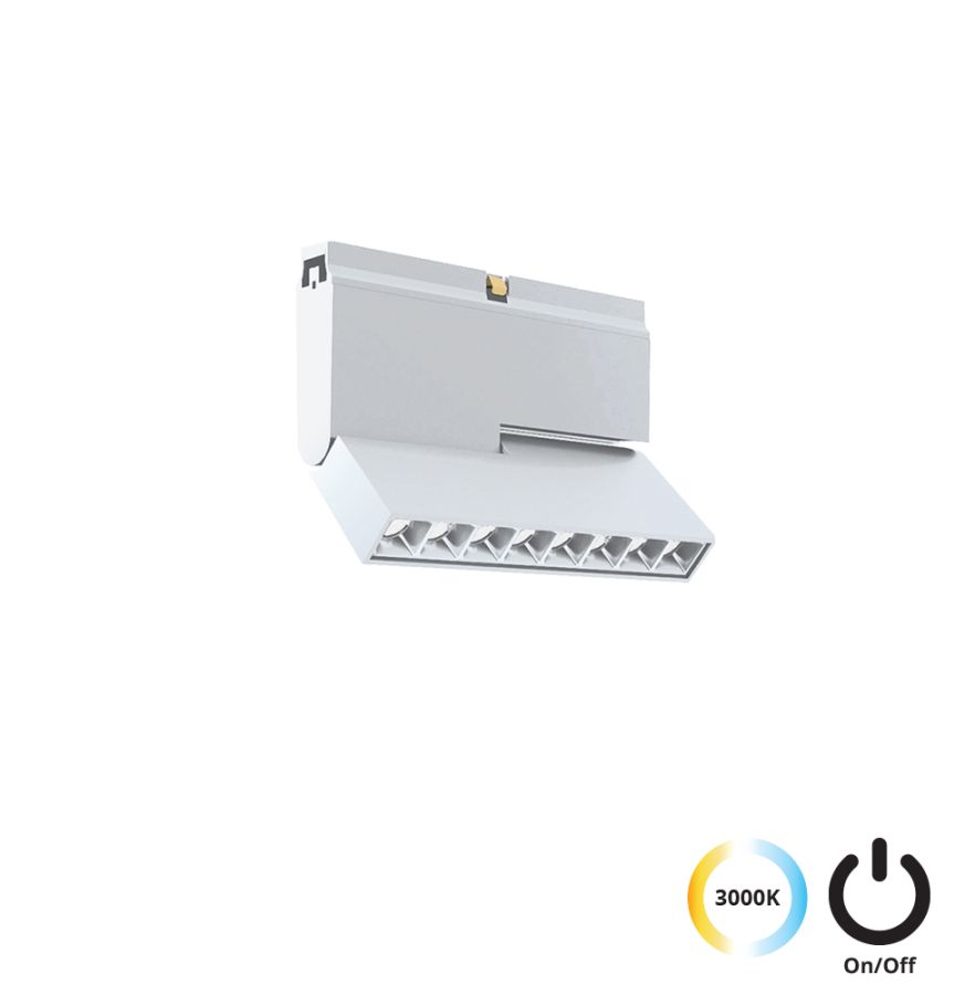 Linear Antiglare Adjustable L:112 Λευκό Slim Magnetic Viokef 4289001