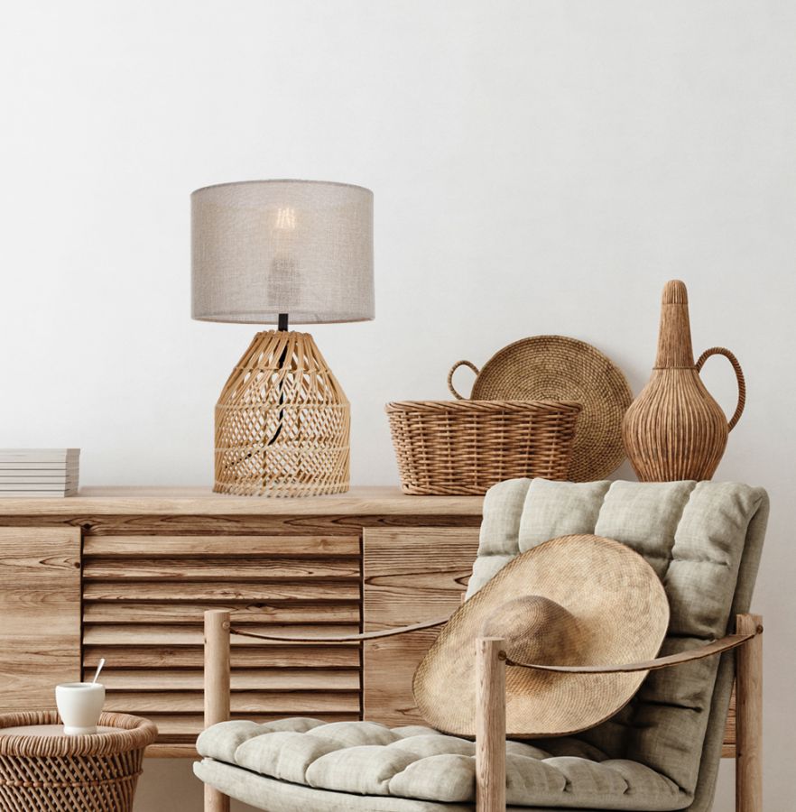 Φωτιστικό Επιτραπέζιο Μπεζ Mallonca Viokef 4304300