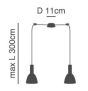 SE21-GM-4-BL2-MS40 ADEPT TUBE Gold Matt Pendant Black Metal Shade+ HOMELIGHTING 77-8591