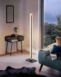 Φωτιστικό Επιδαπέδιο Β250xL75xH1260mm Led 1x19,5w 2400lm Warm White Μαύρο-Ξύλο Eglo Camacho 99296