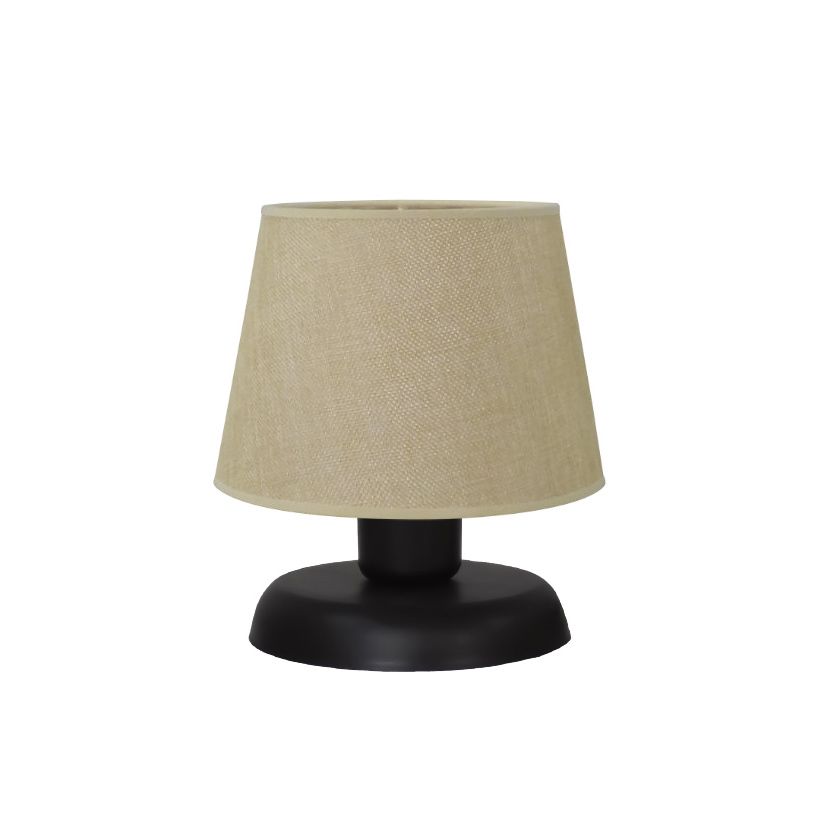 ΠΟΡΤΑΤΙΦ ΚΩΝΙΚΟ ΑΜΠΑΖΟΥΡ TL-08 Ø20 ΜΠΕΖ-BLACK Ε/27 Heronia 09-0225