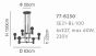 SE21-BL-100 ADEPT BLACK METAL PENDANT Γ4 HOMELIGHTING 77-8250