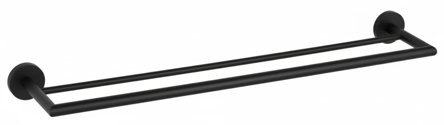 Πετσετοθήκη Διπλή Μαύρο Bronze Art Loft-500 4250-MM